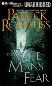 book cover for The Wise Man's Fear by Patrick Rothfuss