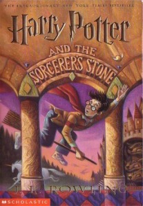 Book cover for Harry Potter and the Sorcerer's Stone by J.K. Rowling
